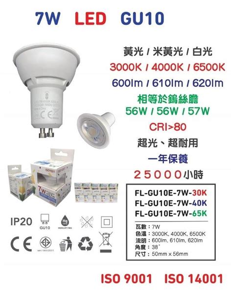 射燈膽|燈膽/光源 LED Bulbs 